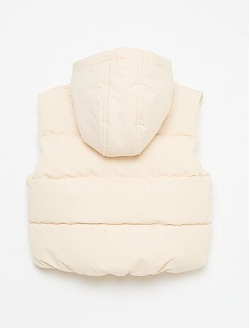 Piumino smanicato trapuntato