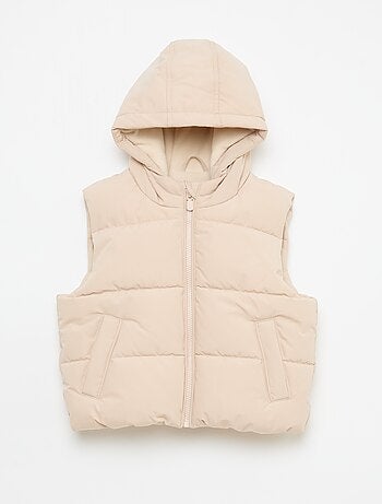 Piumino smanicato trapuntato