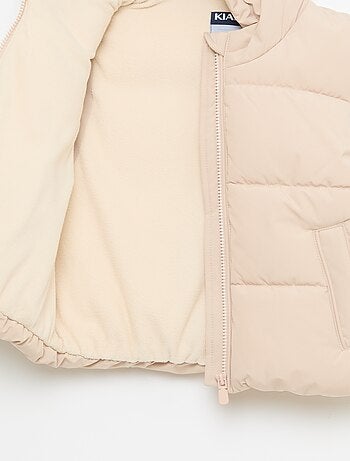 Piumino smanicato trapuntato