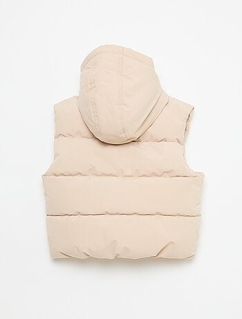 Piumino smanicato trapuntato