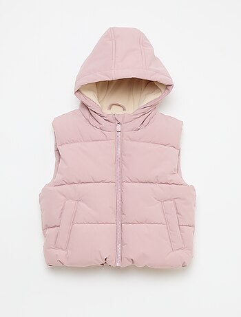 Piumino smanicato trapuntato