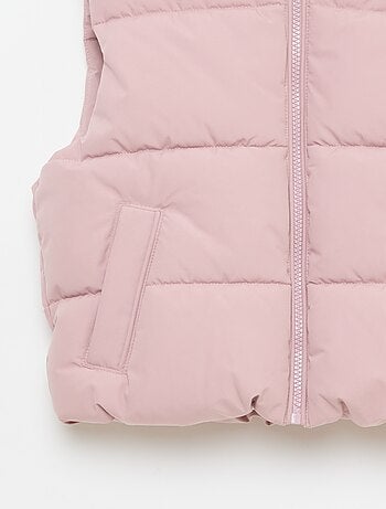 Piumino smanicato trapuntato