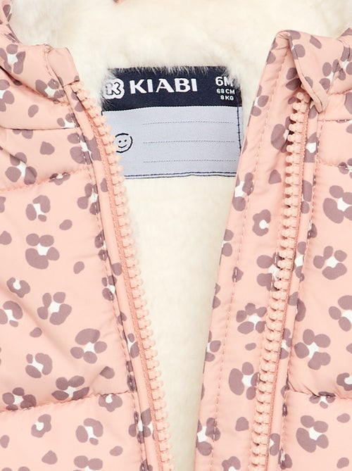 Piumino stampato con cappuccio senza maniche - Kiabi