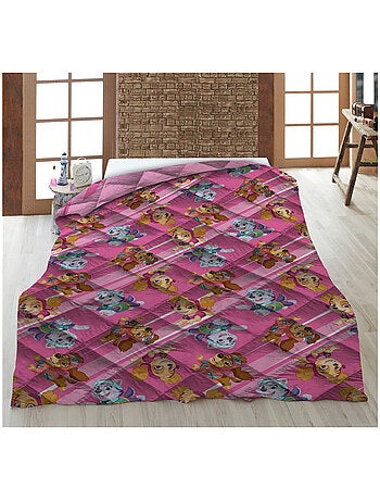 Piumino Stampato per Bambini Paw Patrol Rosa, Letto singolo, Reversibile Trapuntato 140x200 cm