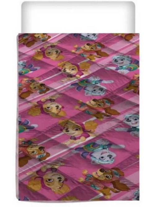 Piumino Stampato per Bambini Paw Patrol Rosa, Letto singolo, Reversibile Trapuntato 140x200 cm - Kiabi