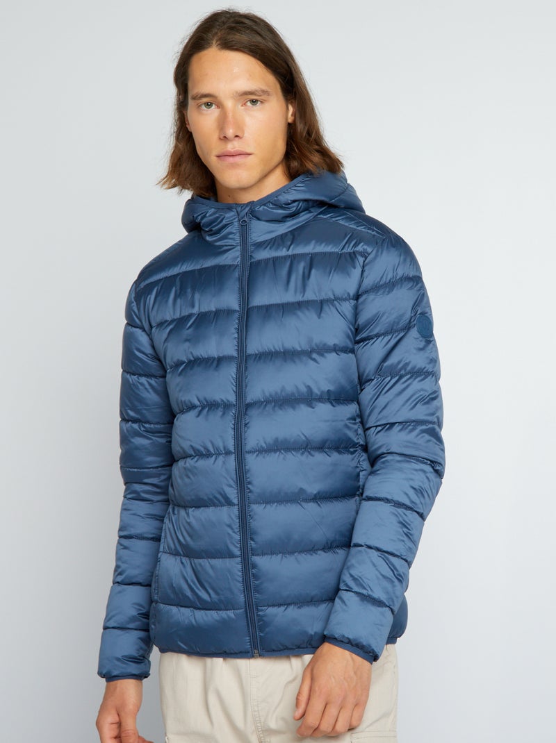 Piumino trapuntato con cappuccio BLU - Kiabi