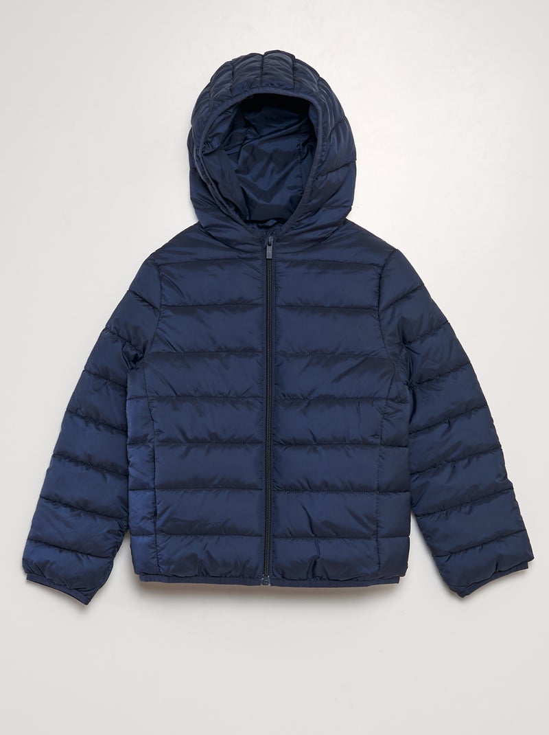 Piumino trapuntato con cappuccio BLU - Kiabi