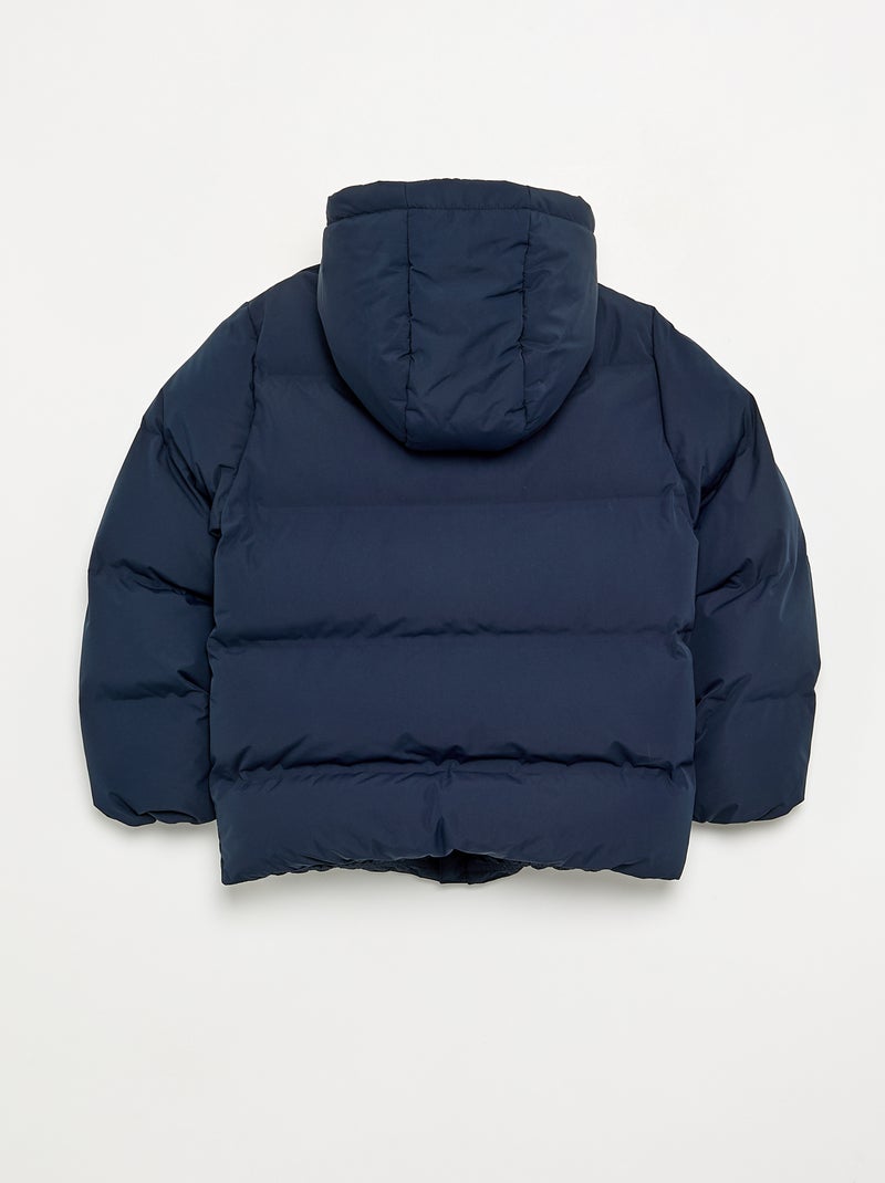 Piumino trapuntato con cappuccio Blu - Kiabi