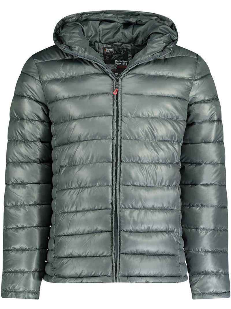 Piumino trapuntato con cappuccio calendreak – canadian peak Grigio scuro - Kiabi
