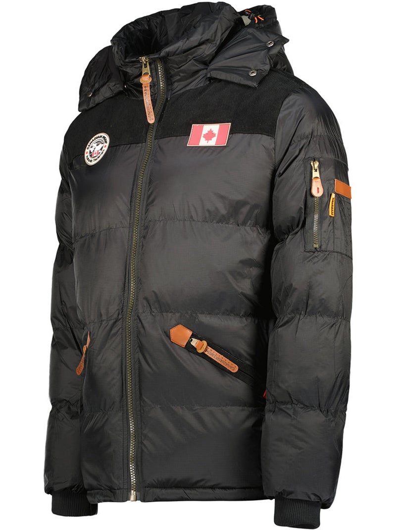 Piumino trapuntato con cappuccio celieak – canadian peak Nero - Kiabi