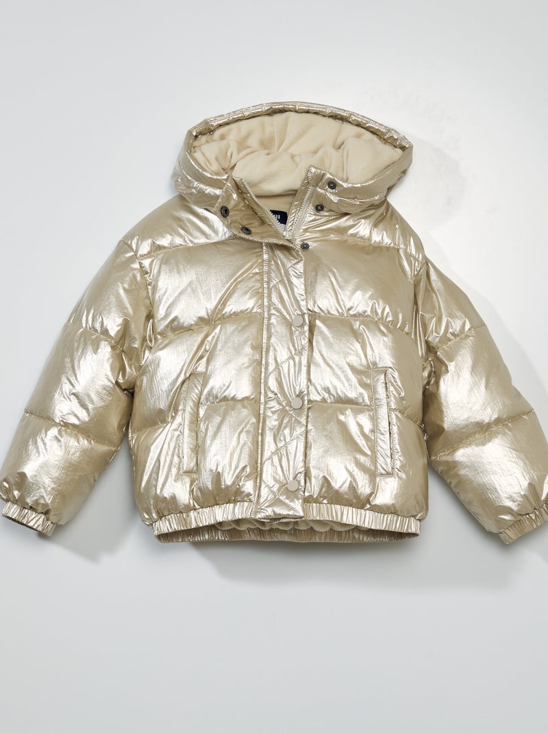 Piumino trapuntato con cappuccio Dorato/Beige - Kiabi