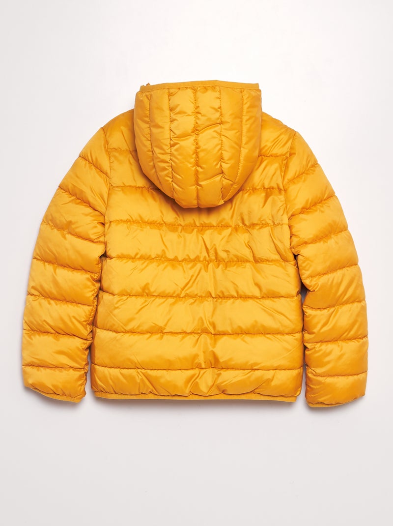 Piumino trapuntato con cappuccio GIALLO - Kiabi