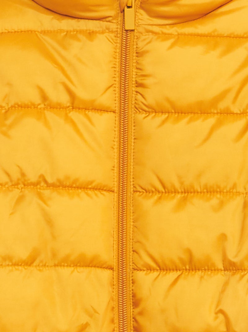 Piumino trapuntato con cappuccio GIALLO - Kiabi