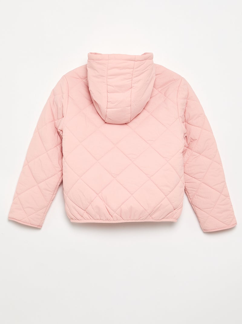 Piumino trapuntato con cappuccio Rosa - Kiabi