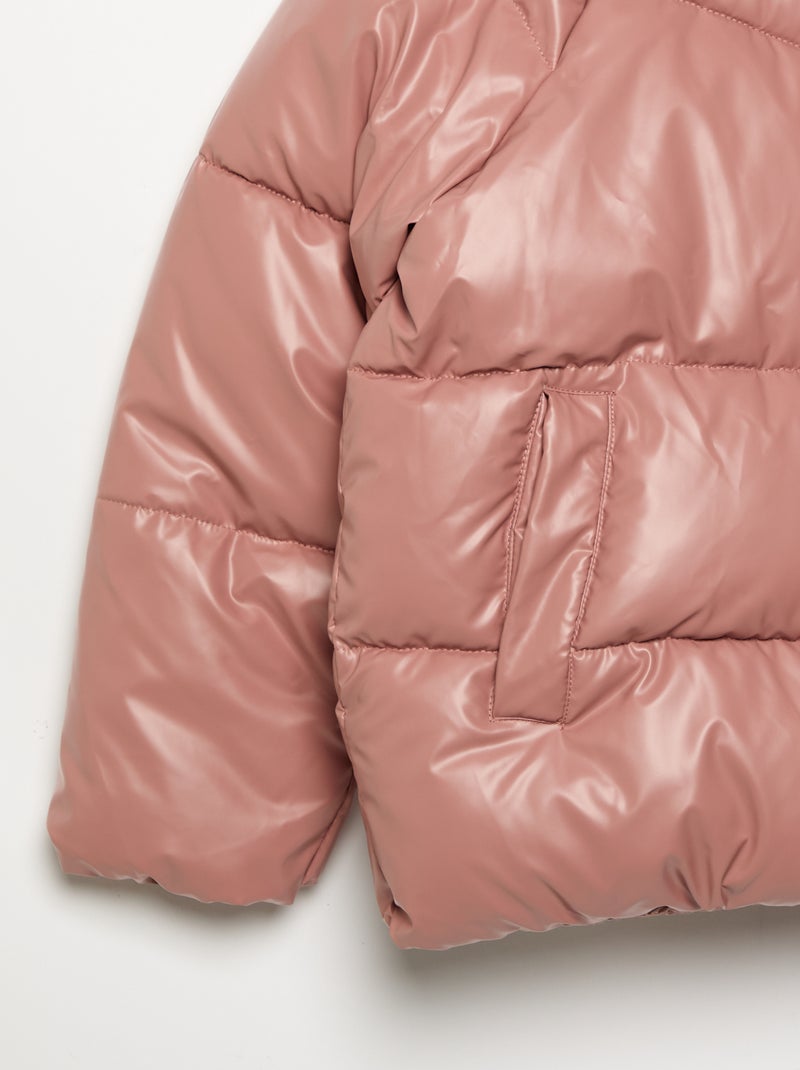 Piumino trapuntato con cappuccio Rosa - Kiabi