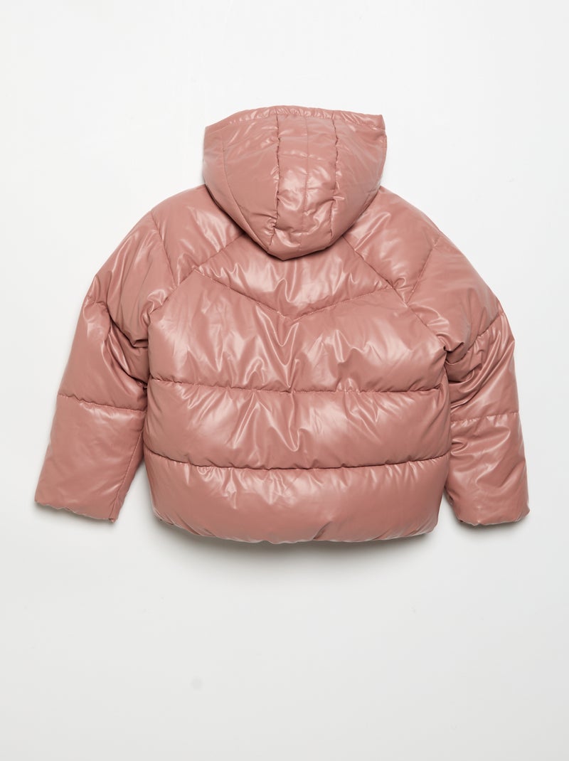 Piumino trapuntato con cappuccio Rosa - Kiabi