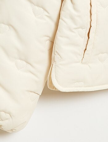 Piumino trapuntato con colletto Claudine