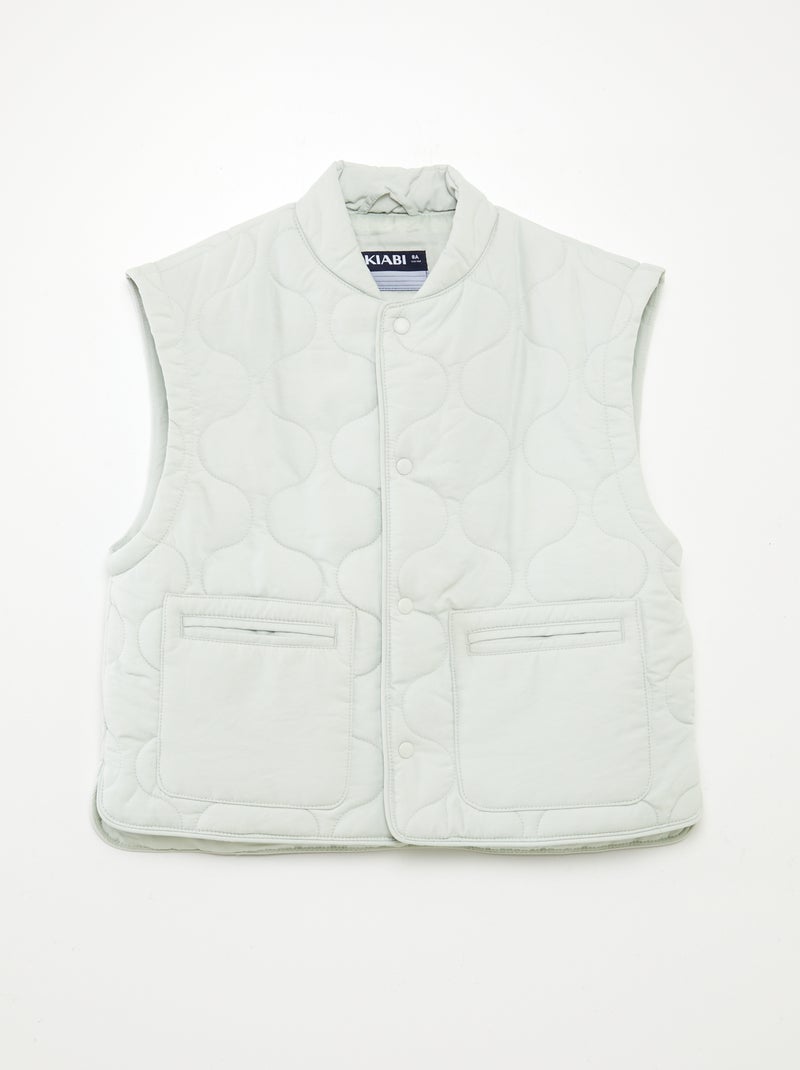 Piumino trapuntato con maniche staccabili BLU - Kiabi