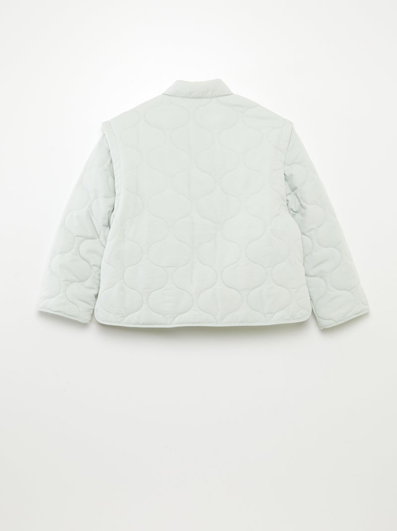 Piumino trapuntato con maniche staccabili BLU - Kiabi