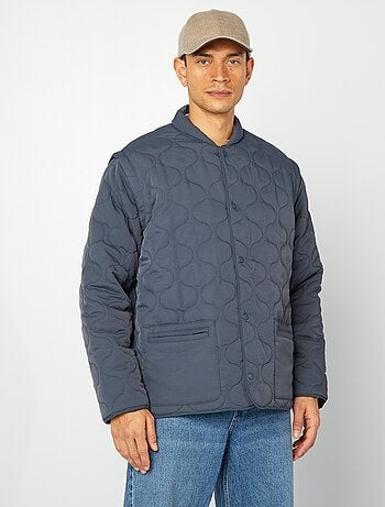 Piumino trapuntato con maniche staccabili