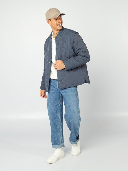 Piumino trapuntato con maniche staccabili - Kiabi