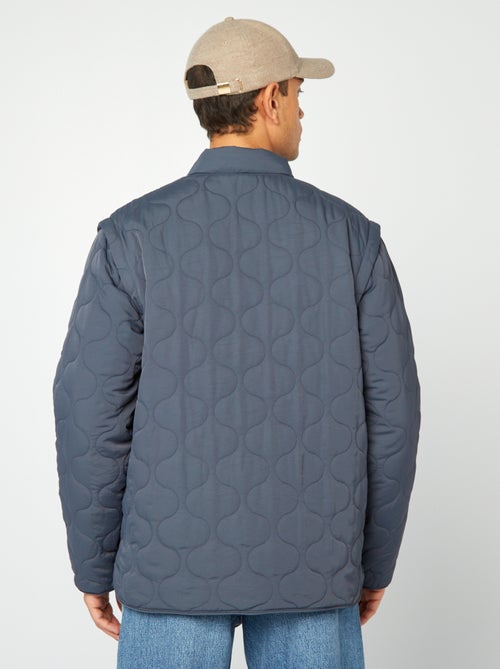 Piumino trapuntato con maniche staccabili - Kiabi