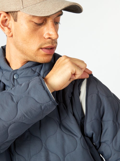 Piumino trapuntato con maniche staccabili - Kiabi