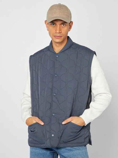 Piumino trapuntato con maniche staccabili - Kiabi