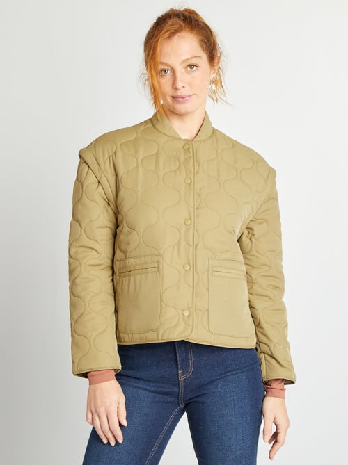 Piumino trapuntato con maniche staccabili - Kiabi