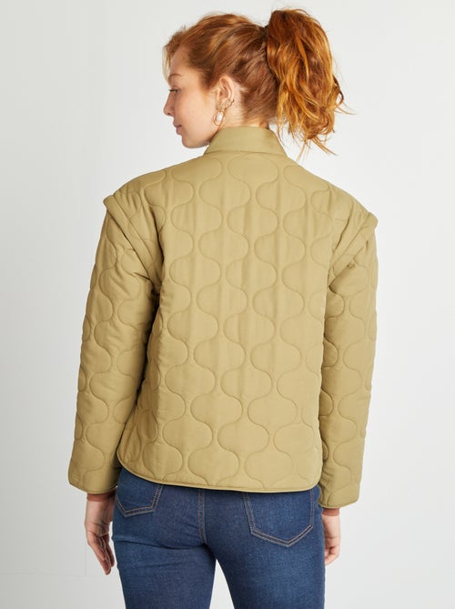 Piumino trapuntato con maniche staccabili - Kiabi