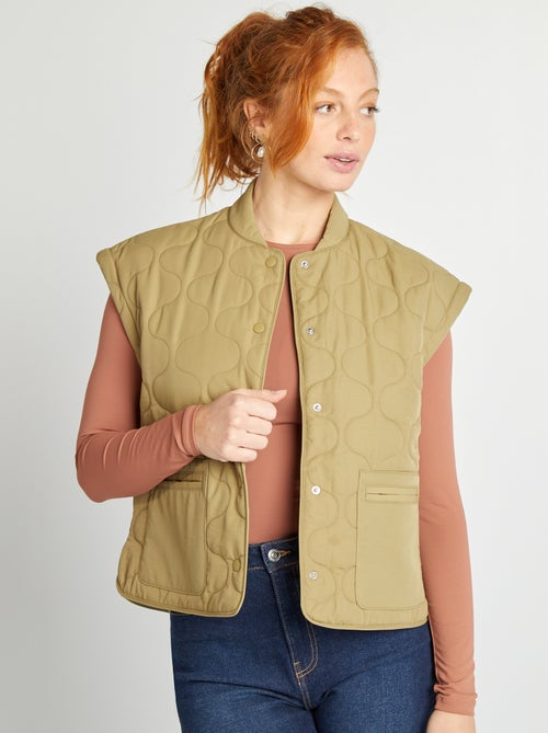 Piumino trapuntato con maniche staccabili - Kiabi