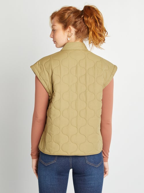 Piumino trapuntato con maniche staccabili - Kiabi