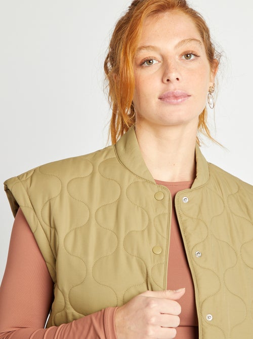 Piumino trapuntato con maniche staccabili - Kiabi