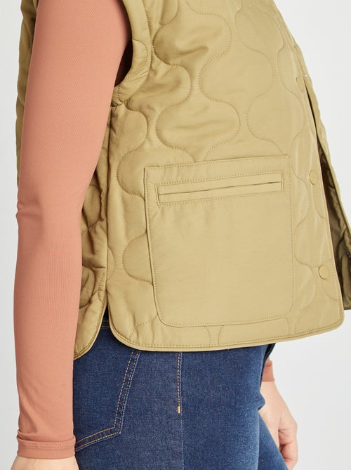 Piumino trapuntato con maniche staccabili - Kiabi