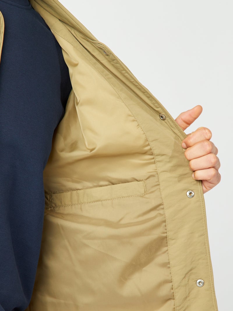 Piumino trapuntato con maniche staccabili KAKI - Kiabi