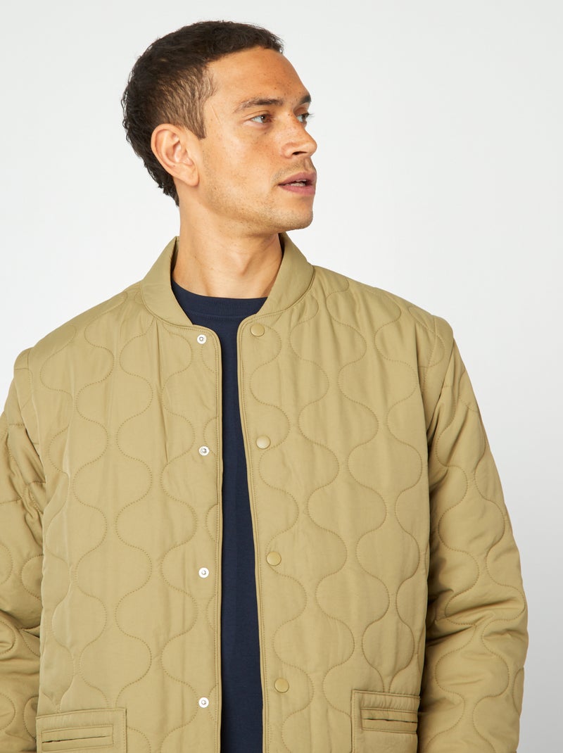 Piumino trapuntato con maniche staccabili KAKI - Kiabi