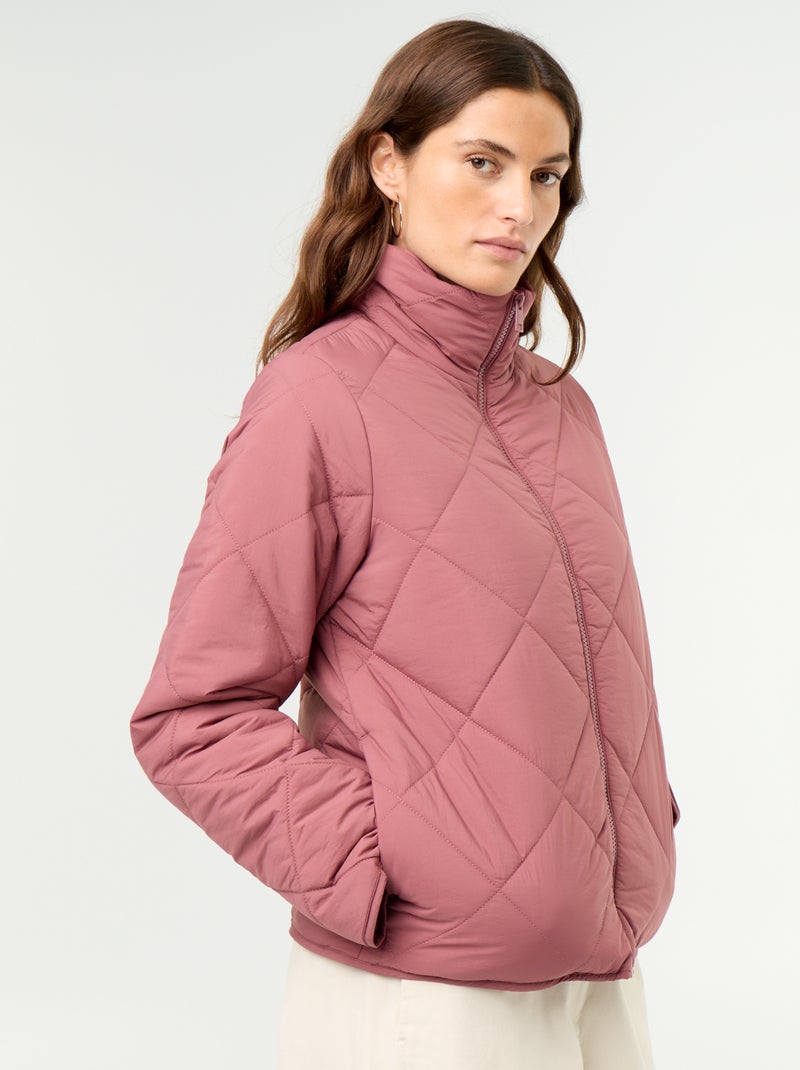 Piumino trapuntato e idrorepellente Rosa - Kiabi