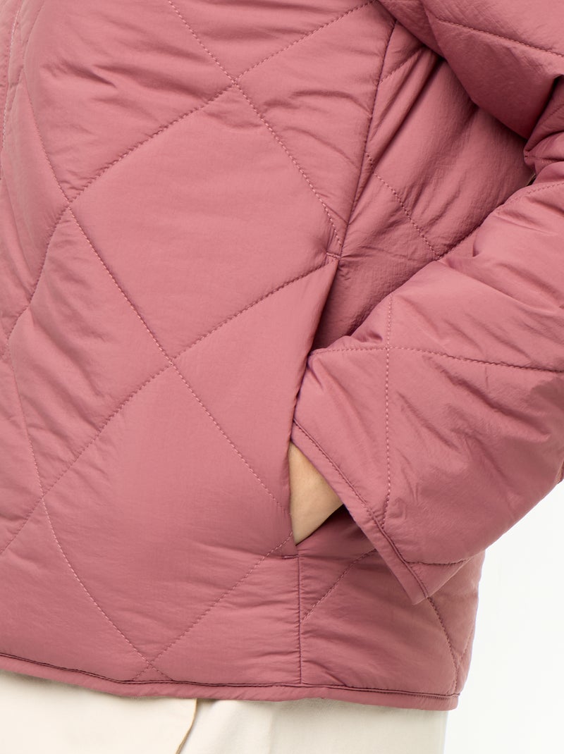 Piumino trapuntato e idrorepellente Rosa - Kiabi