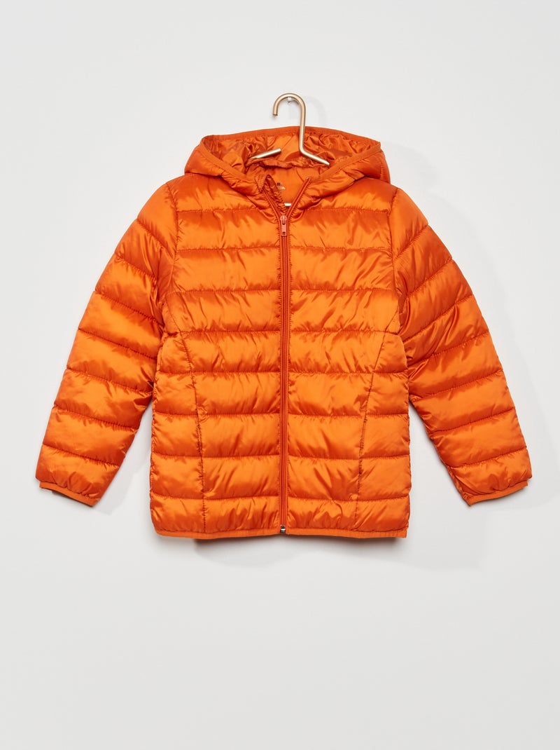 Piumino trapuntato impermeabile arancio ruggine - Kiabi