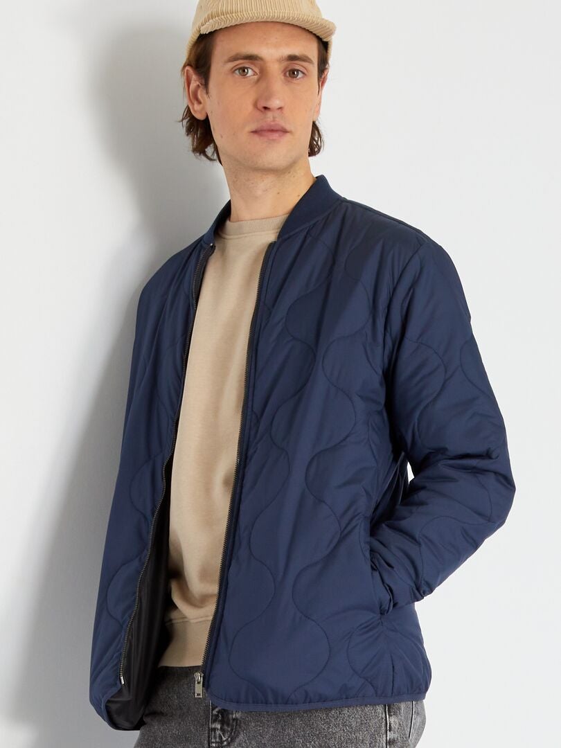 Piumino Uomo Invernale Blu Navy - Con Cappuccio, Impermeabile, Antivento, Leggero, Per Attività Outdoor
