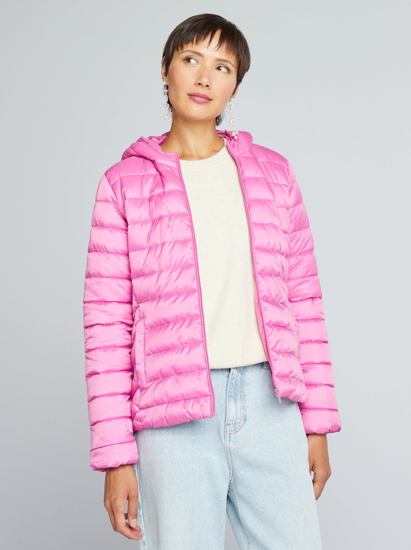 Piumino trapuntato realizzato con materiale ottenuto da bottiglie riciclate ROSA - Kiabi