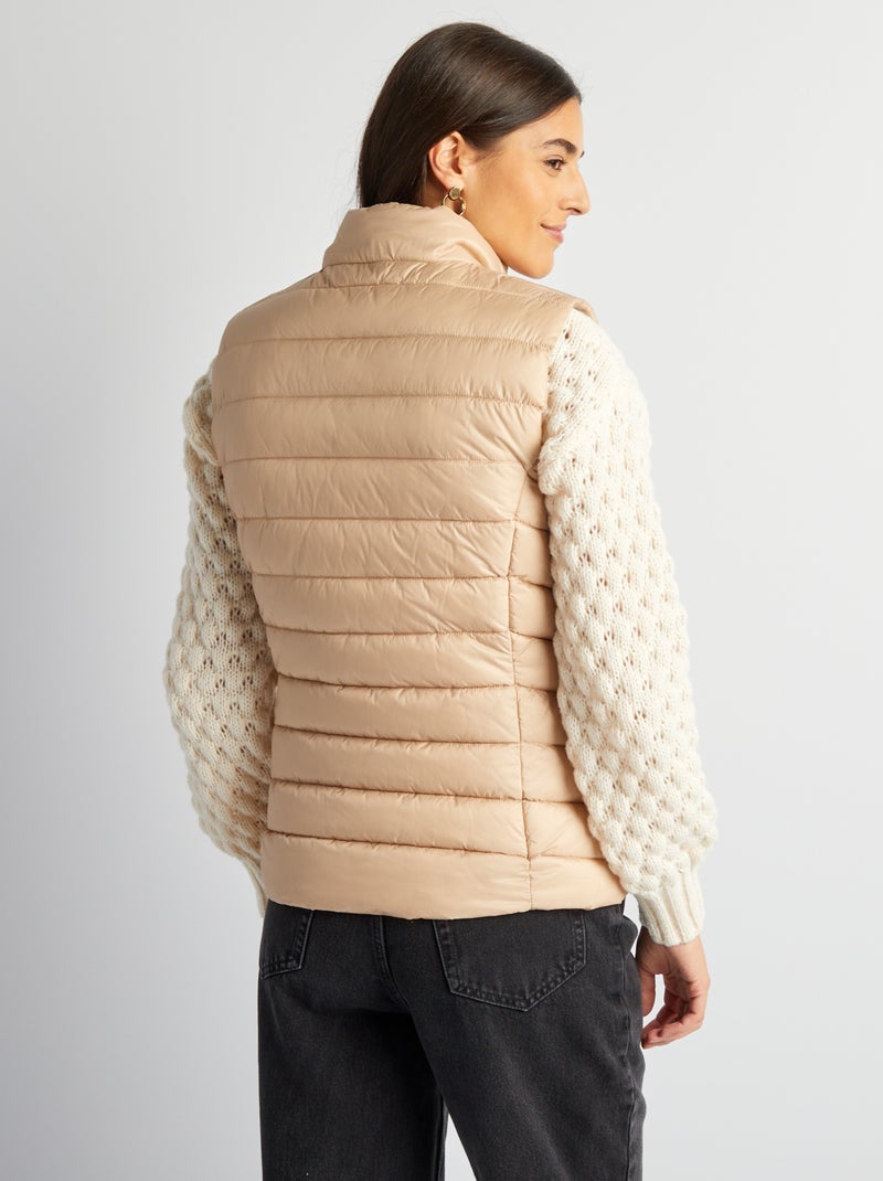 iDo piumino trapuntato lucido neonata beige