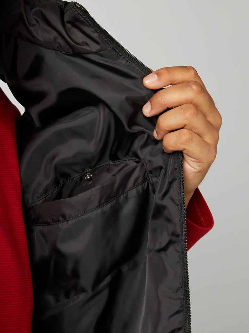 Piumino trapuntato senza maniche impermeabile nero - Kiabi