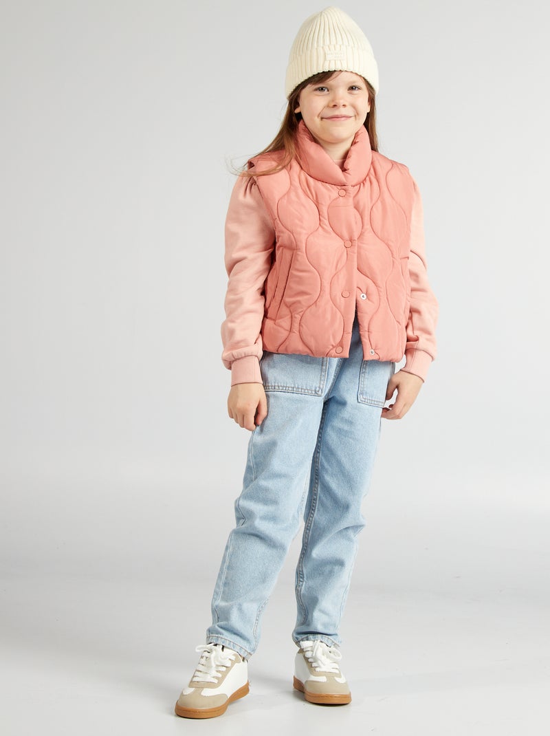 Piumino trapuntato senza maniche ROSA - Kiabi