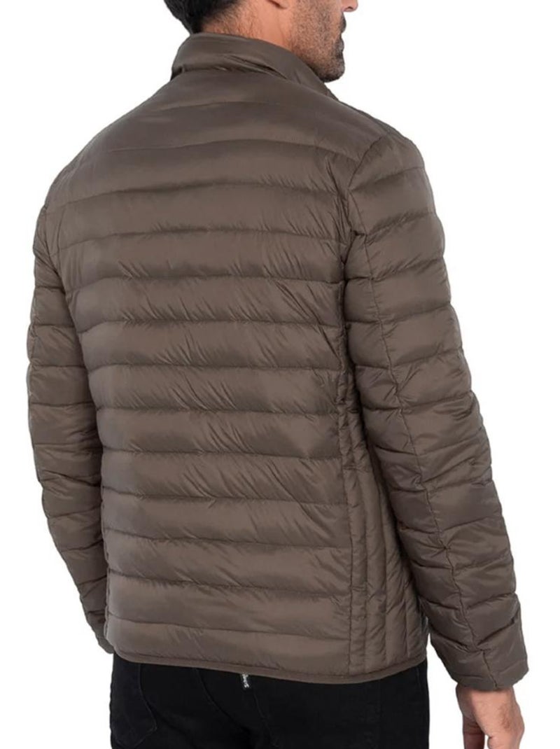 Piumino uomo schott Marrone cappuccino - Kiabi