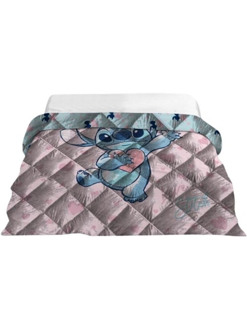 Piumone Bambino Stitch Trapuntato Stampato Reversibile per Letto 2 Posti, HEART - Kiabi Piumone Bambino Stitch Trapuntato Stampato Reversibile per Letto 2 Posti, HEART - Kiabi