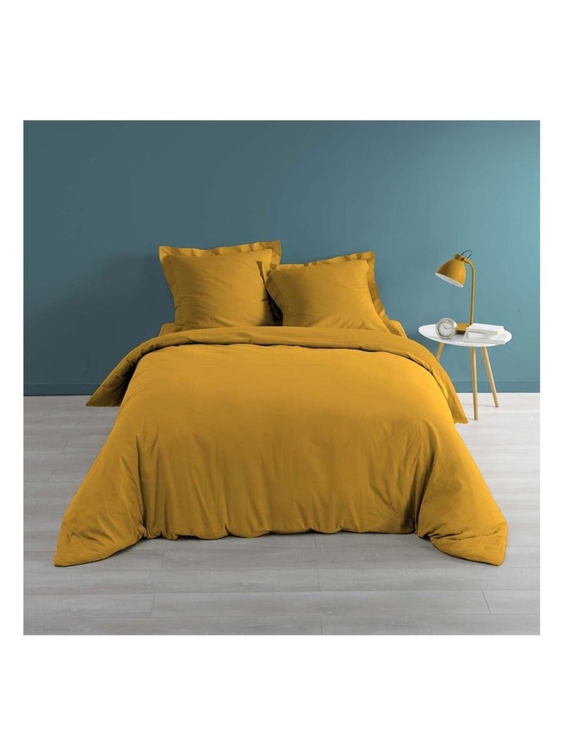Piumone in Cotone Percale Douceur d'Intérieur Giallo scuro - Kiabi