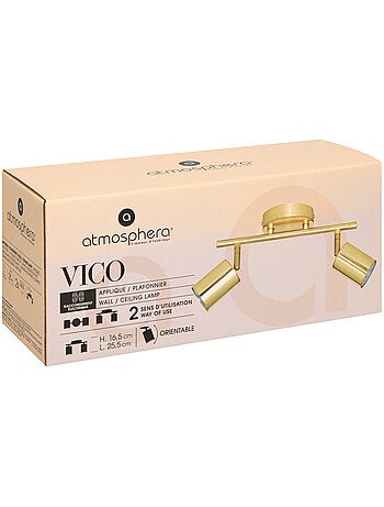 Plafoniera dorata vico 25,5x10cm