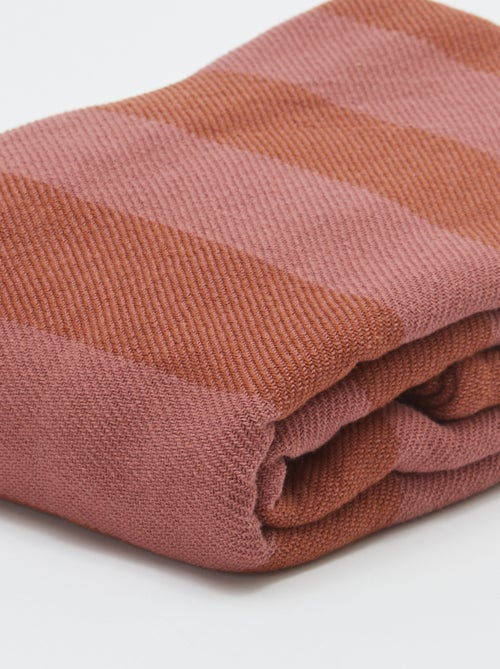 Plaid a righe in cotone - Kiabi Home - Kiabi