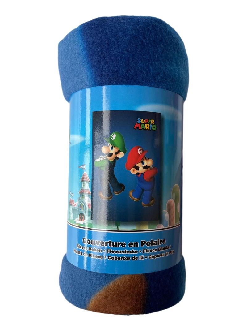 Plaid Bambino Mario e Luigi Blu - Kiabi